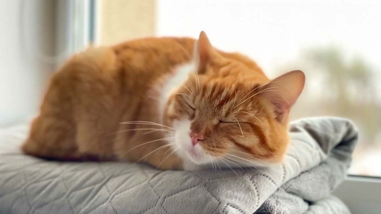 🐈 2 Hours of Cat Purring & Bird Songs ASMR | Deep Sleep, Relaxing Pet Ambiance | Nature Sounds