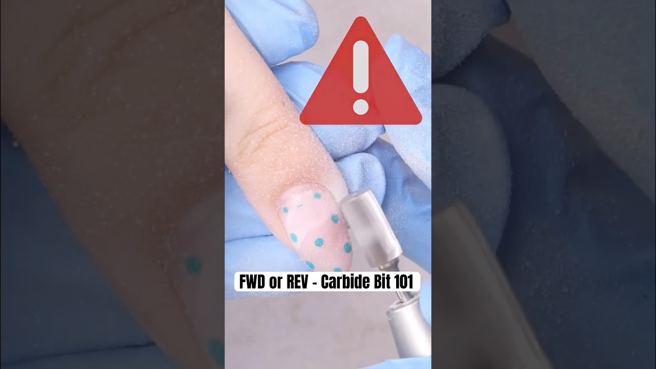 common mistake with carbide efile bits #nailtech #naileducation #ericasata