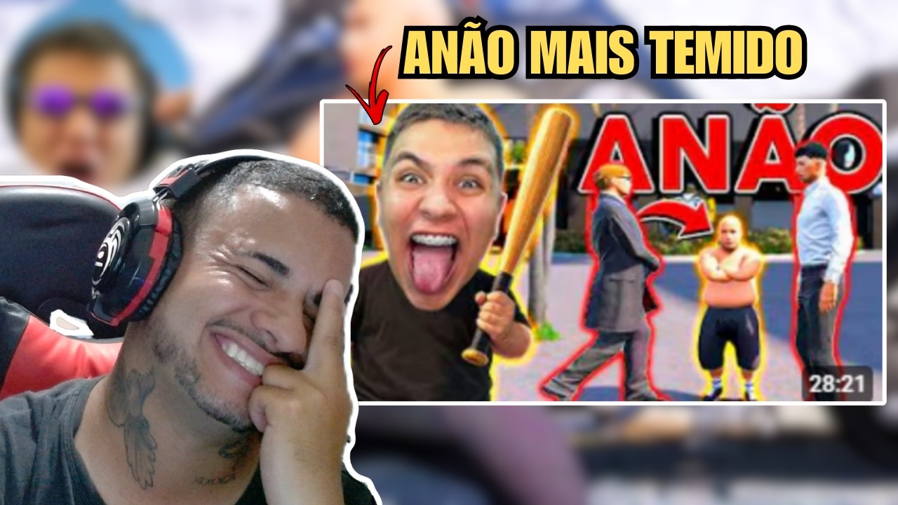React - VIREI UM ANÃO no GTA RP 😂(Paulinho o LOKO)