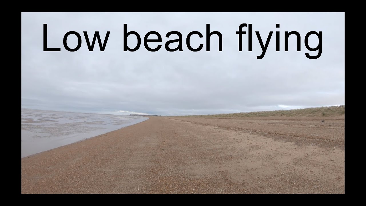 Paramotor flight 91 - Trouble before flying low along the beach