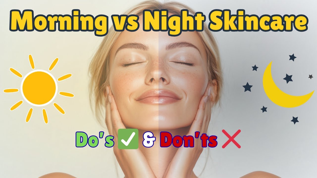 &ldquo;Morning ☀️ vs Night 🌙 Skincare&rdquo;  #wellnessforlife #facts #explore #healthy #body