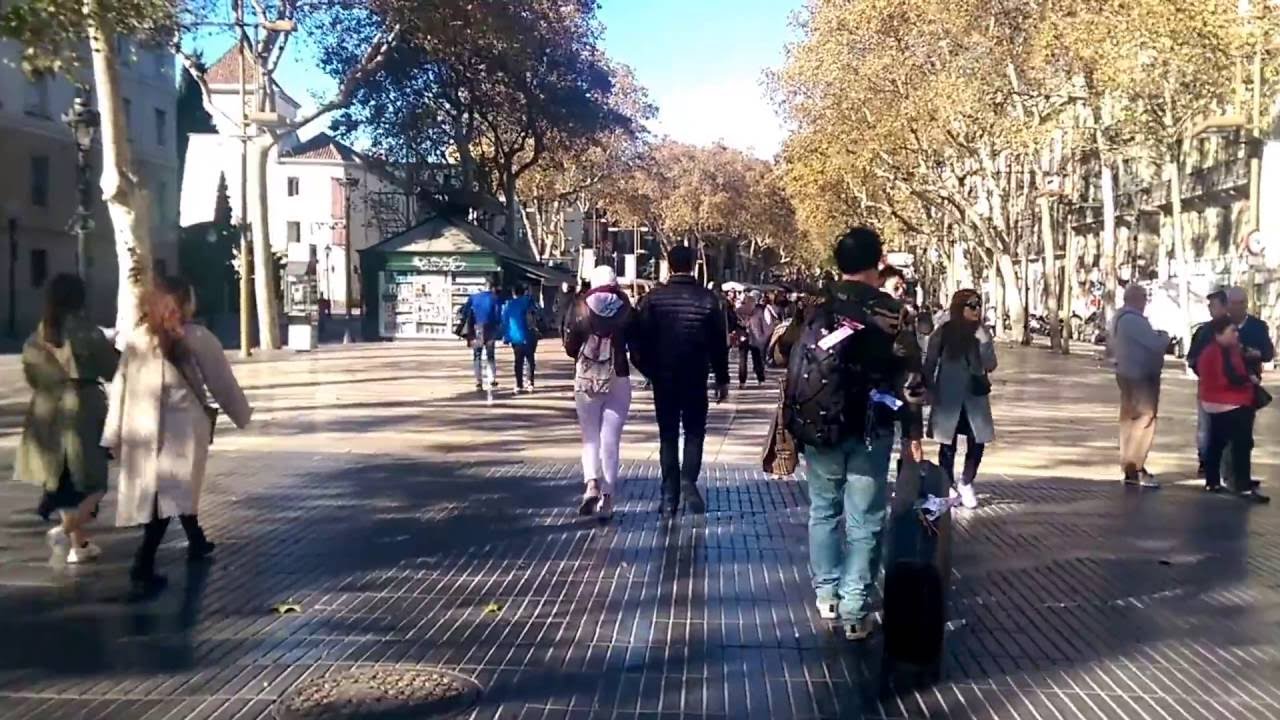 La Rambla Barcelone, La Rambla, Spain, Spanien, Ispanija, Espagne