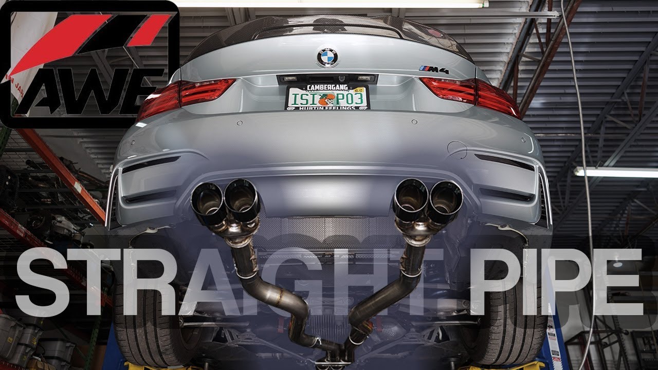 Установка выхлопной системы AWE - BMW M4 - ОЧЕНЬ ГРОМКО