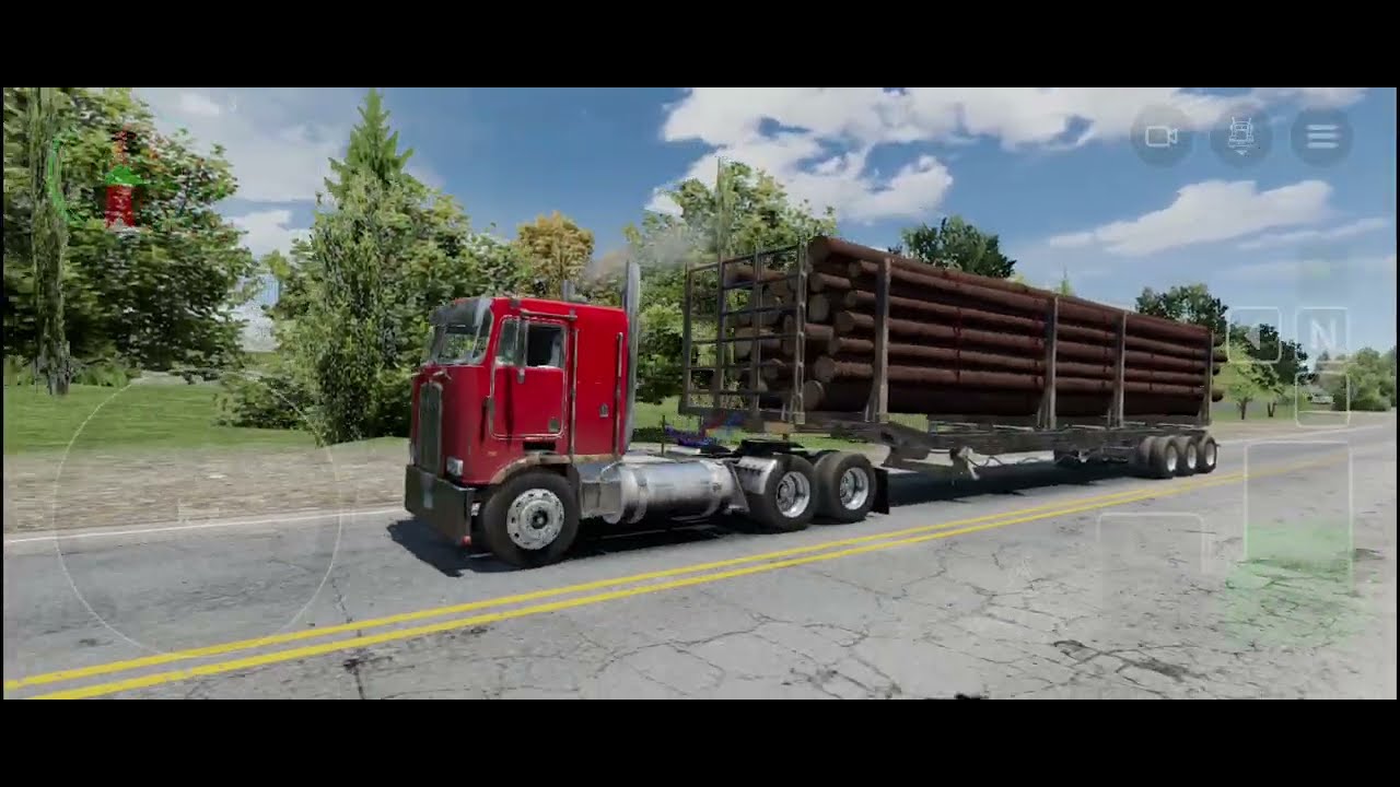 Truck Simulator Big Rigs - K 100 straight pipe and loud jake brake