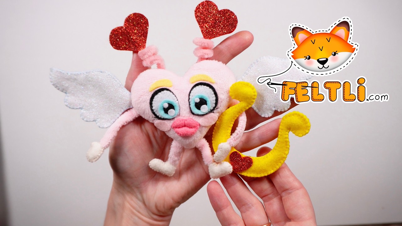Шьём ВАЛЕНТИНКУ-АНГЕЛОЧКА 🧸❤️ Мягкая игрушка своими руками / Мастер-класс валентинка из плюша