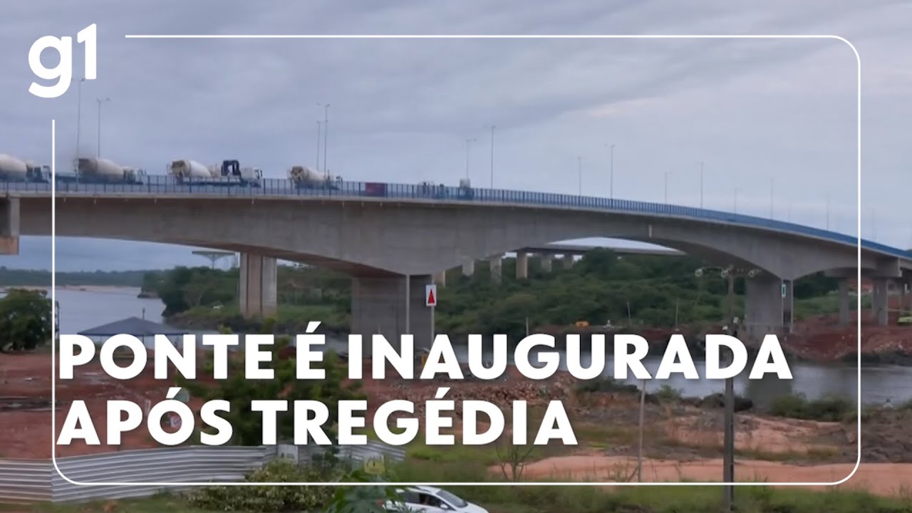 Jornal Hoje: Ponte JK entre MA e TO é entregue um ano após queda que matou 14
