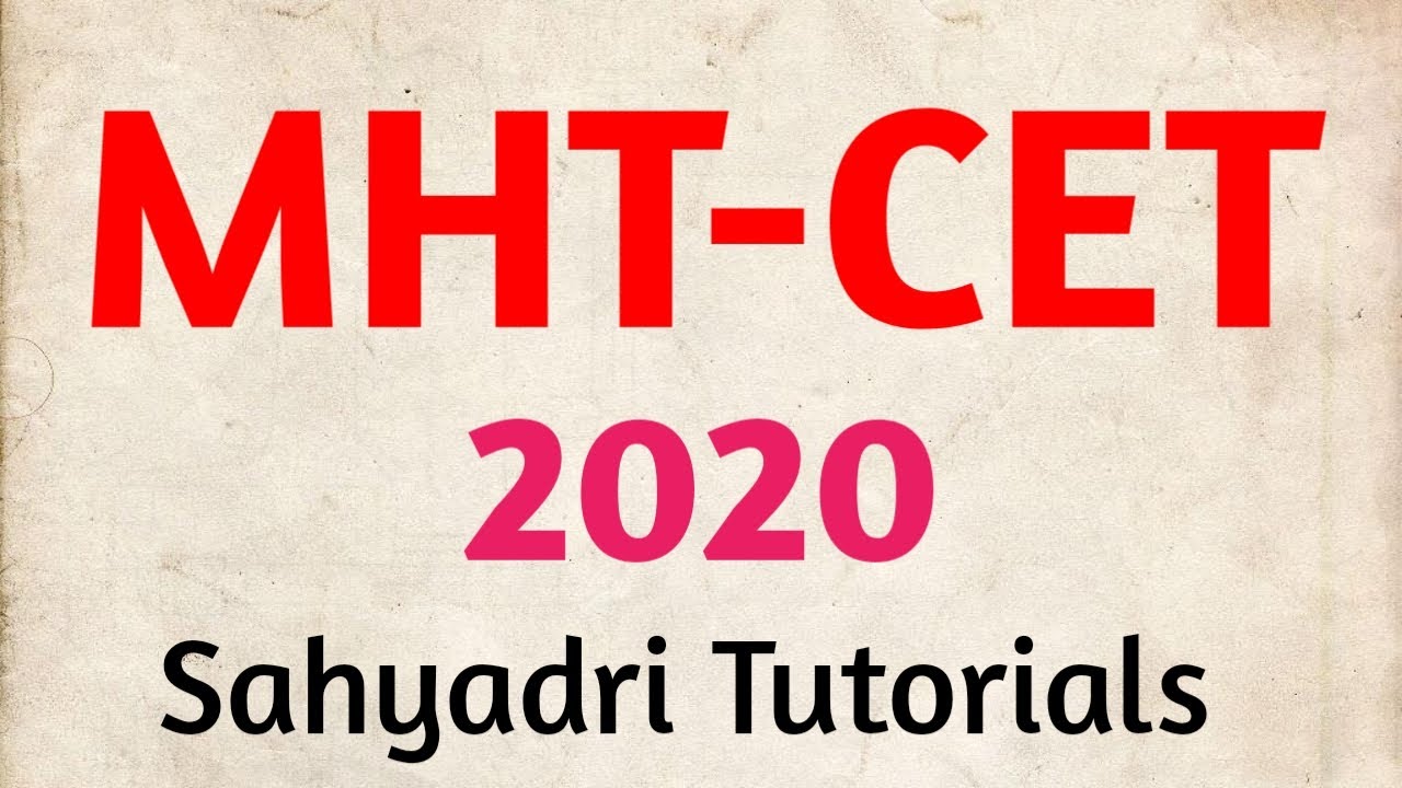 MHT-CET | MHT-CET 2020 | Strategy | Class 12 | Sahyadri Tutorials