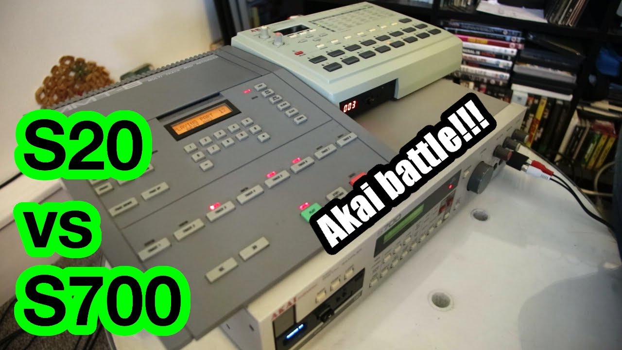 Akai S700 vs S20, 12bit vs 16bit, 1987 vs 1997