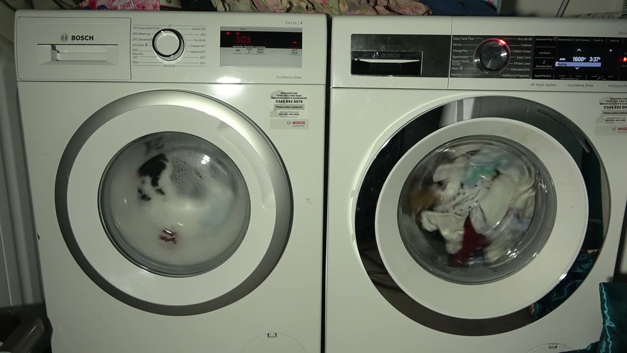 Wash Race - Bosch serie 4 vs. Bosch serie 8 4D / Eco 40-60