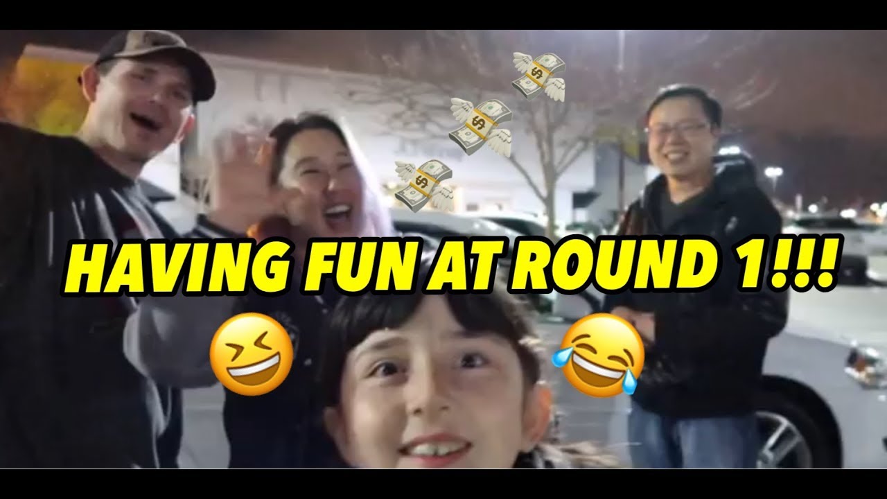 HAVING FUN AT ROUND ONE!!!