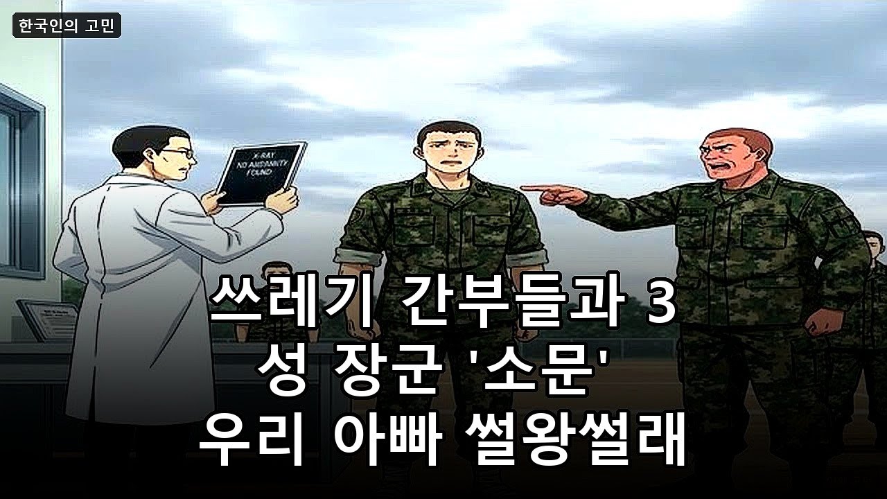 쓰레기 간부들과 3성 장군 '소문' 우리 아빠 썰왕썰래