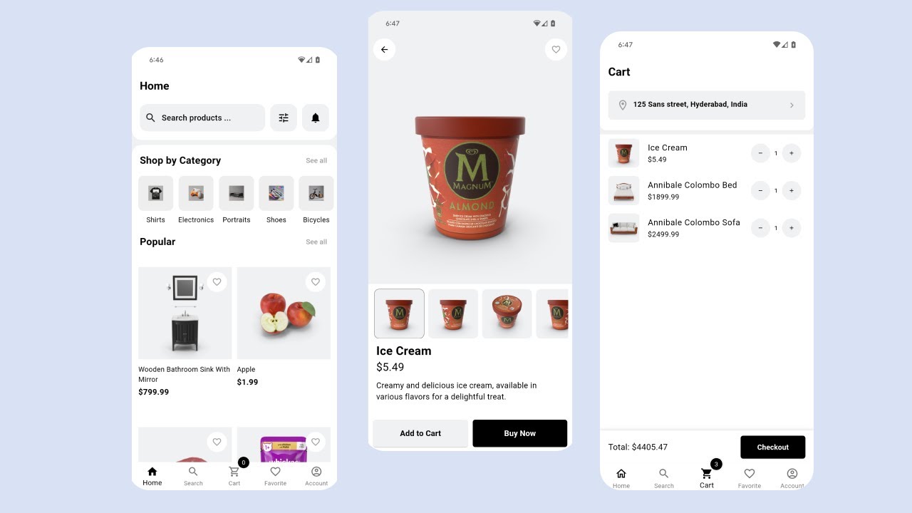 Flutter eCommerce App Template | Complete Shopping App with Login, Cart, Search | Source code