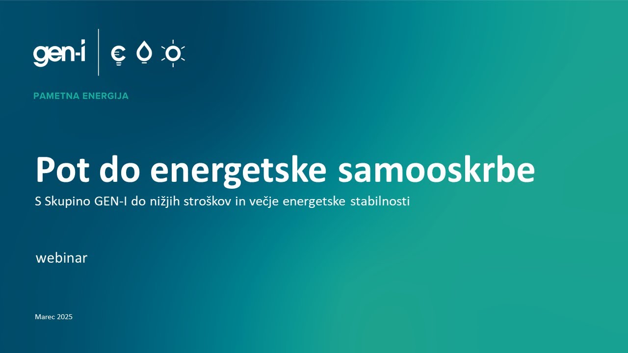 Pot do energetske samooskrbe za podjetja | Webinar
