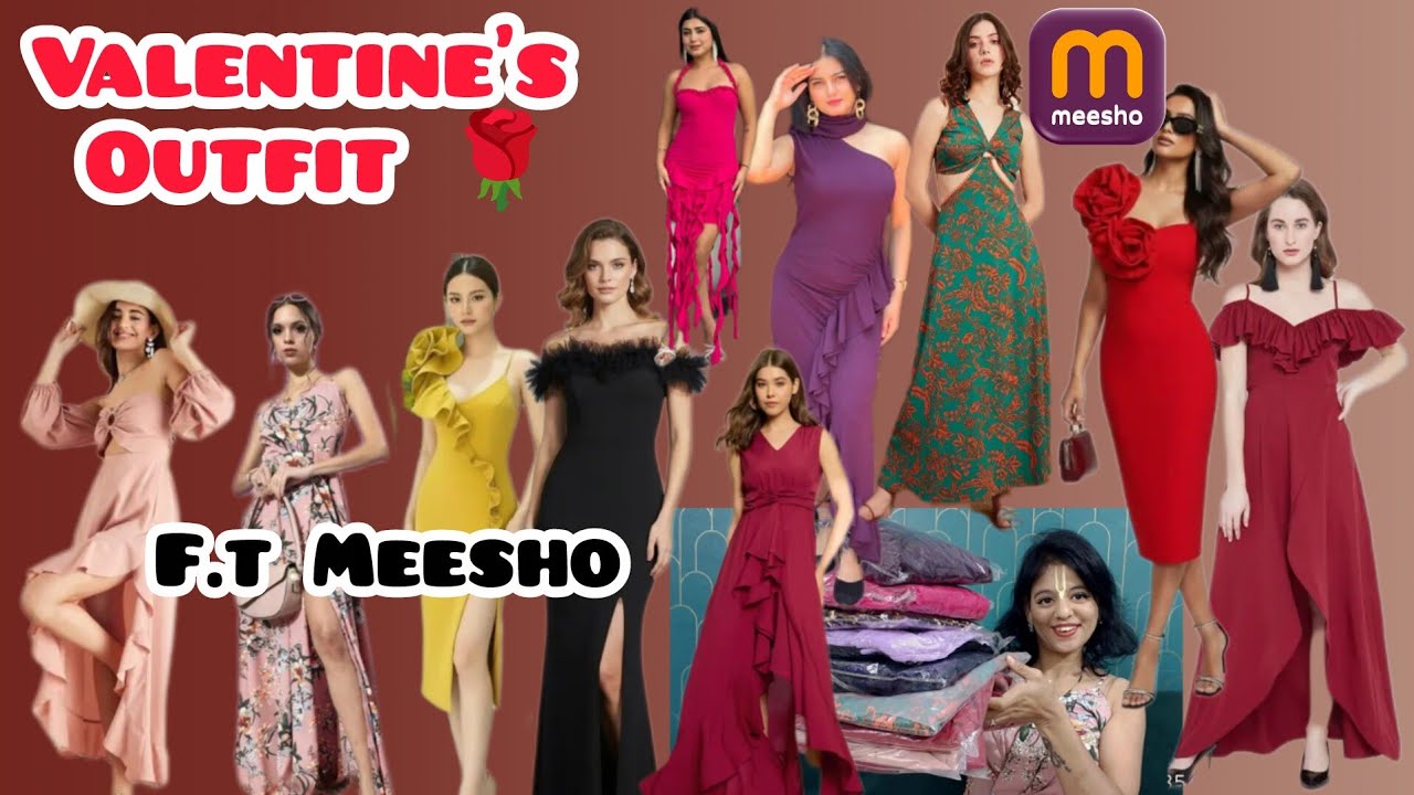 *Meesho Valentine's / Birthday Party Dresses Haul All Under-500/- Red Dresses Tops and much more🥰