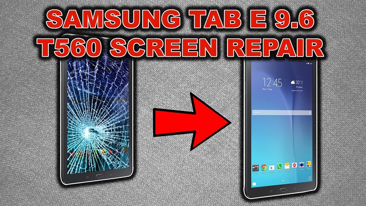 Samsung Tab E  T560 - How To Repair - Glass LCD - Screen