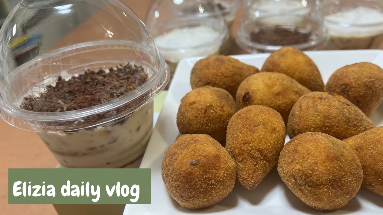 Colheitas + Pavê de Amendoim + Coxinha de frango com massa de milho.