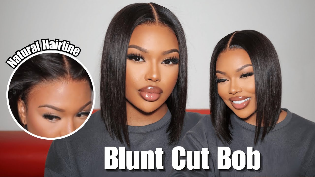 TODAY WAS BOB DAY!🙌Perfect Blunt Cut Bob Style Install!Ultimate Natural Look | Myfirstwig