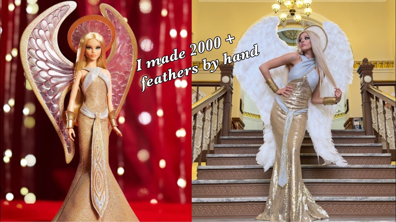 Making THE Angel Barbie dress & wings!