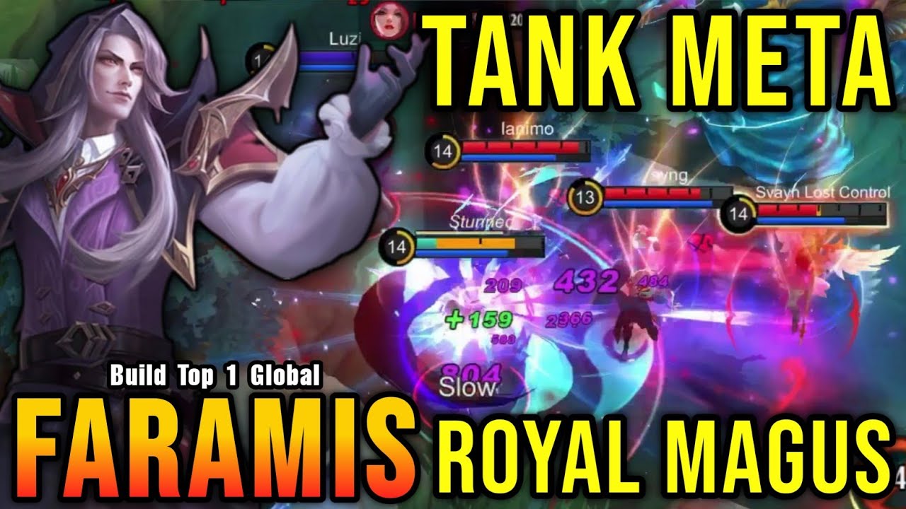 TANK META!! Royal Magus Faramis New Skin Season 26 - Build Top 1 Global Faramis ~ MLBB
