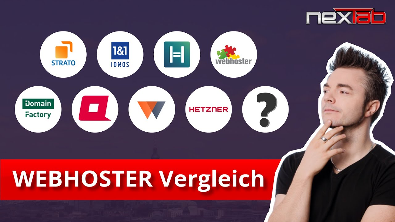 Der große WEBHOSTER VERGLEICH: IONOS / STRATO / ALL-INKL / DomainFactory / Domainexpress etc.