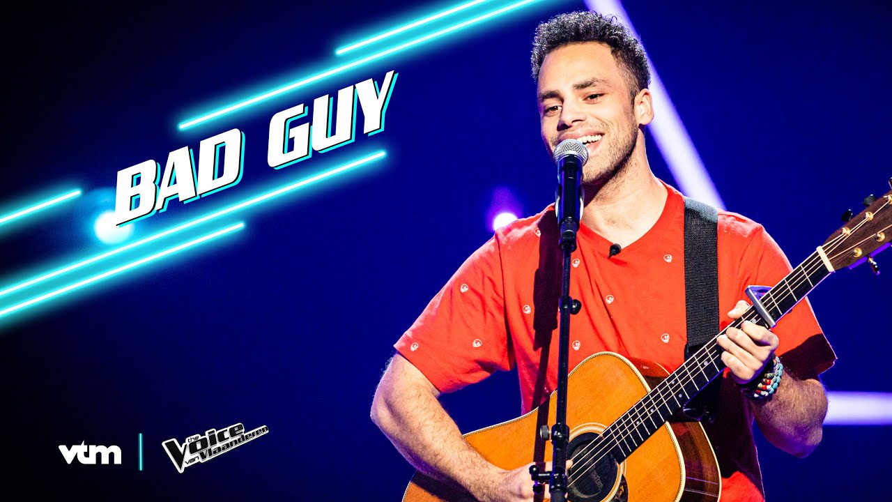 Thomas - 'bad guy' | The Blind Auditions | The Voice van Vlaanderen | VTM
