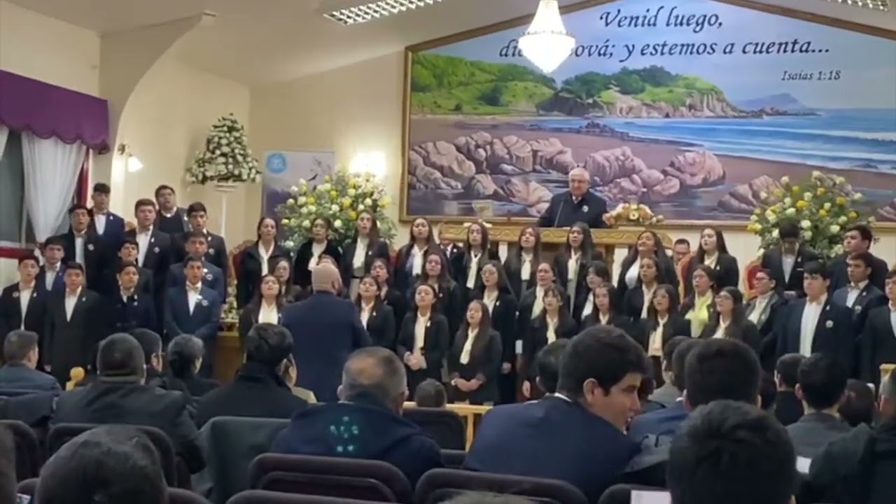 Hoy he  venido a tus plantas. Coro Juvenil IEP Lebu, Chile, Confraternidad de Jóvenes.