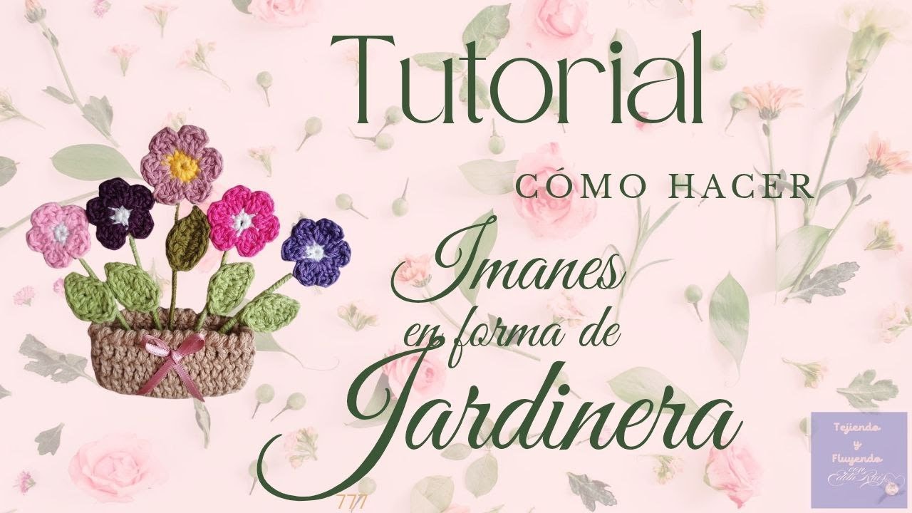 Aprende a hacer flores con imanes para tu refrigerador o pizarrón magnético