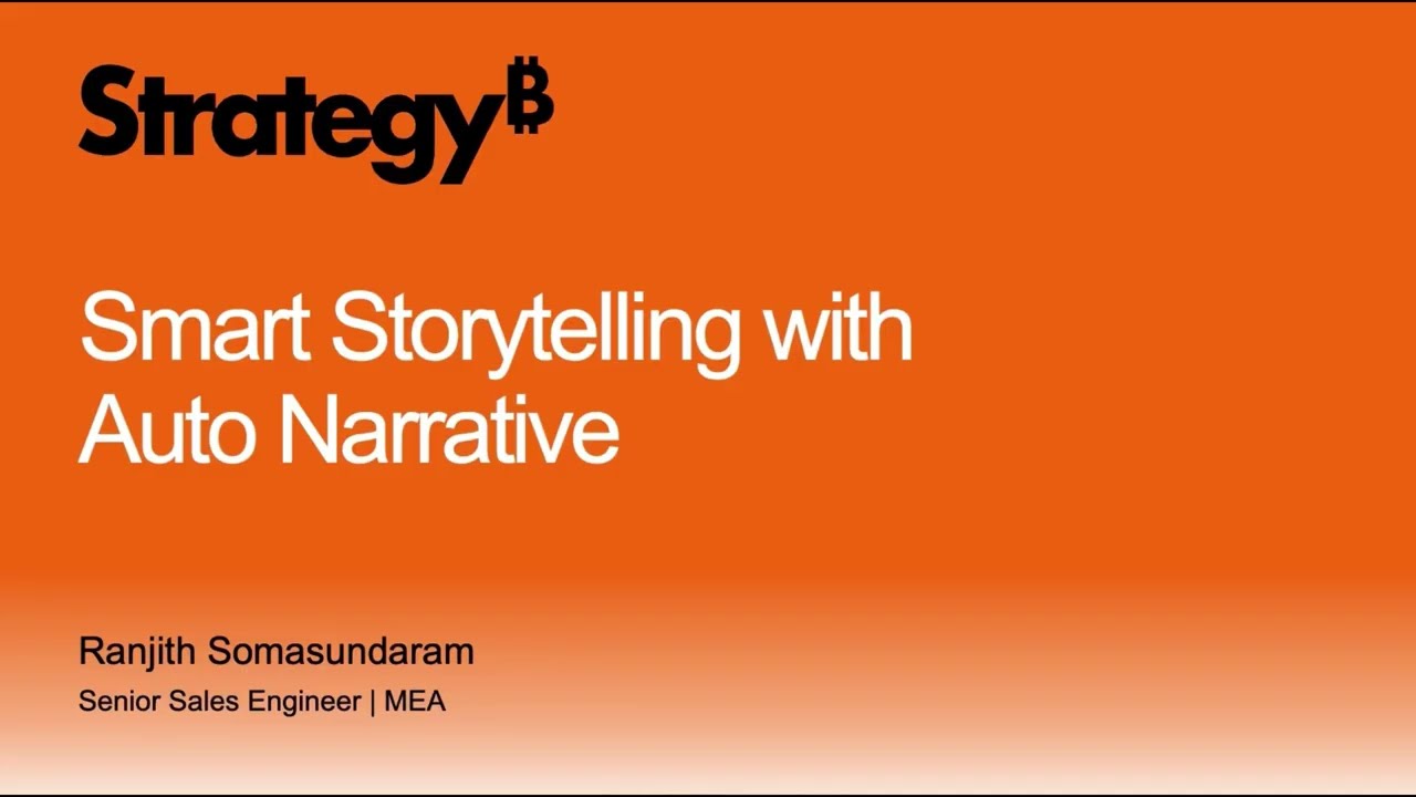 Smart Storytelling with Auto Narrative in Strategy One