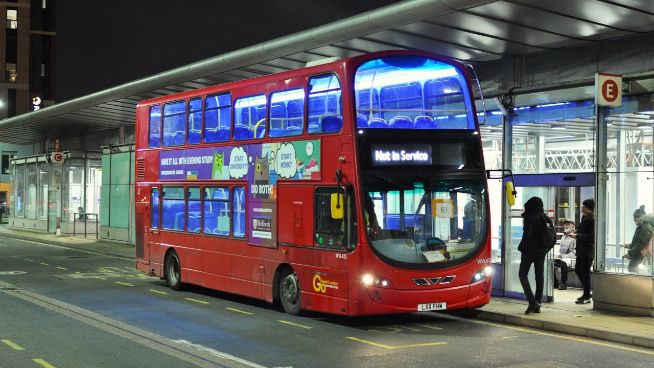 **FIRST TIME** Go-Ahead London | Route 69 | WVL423, LX11FHW | Bakers Arms - Walthamstow Central