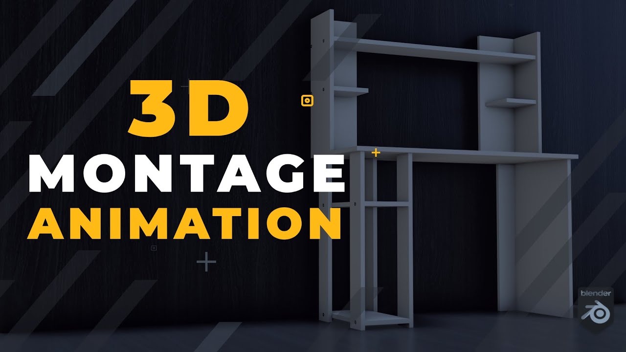 Desk Montage 3D Montage Animation | Blender EEVEE -2-