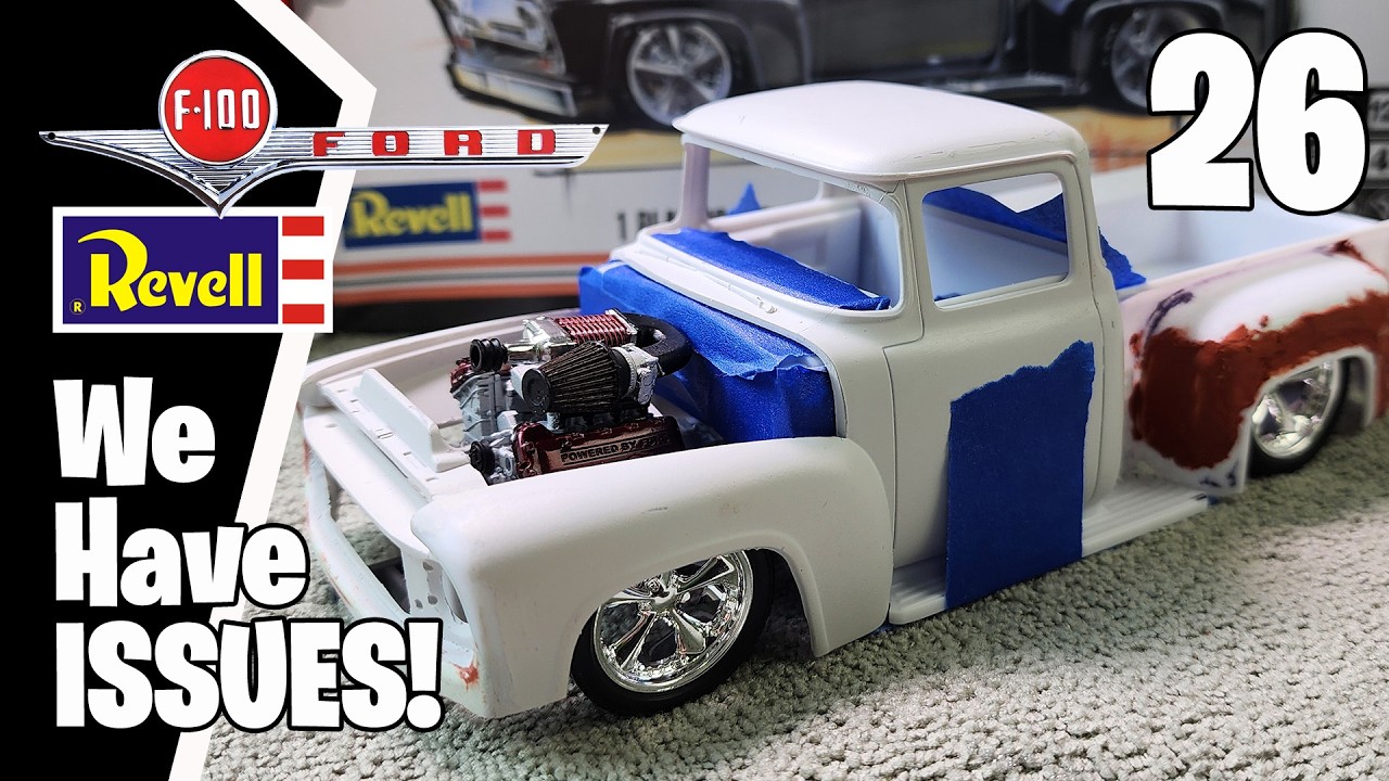 Сборка грузовика Ford FD-100 – Эпизод 26 | Проблемы с установкой двигателя и планирование пневмат...