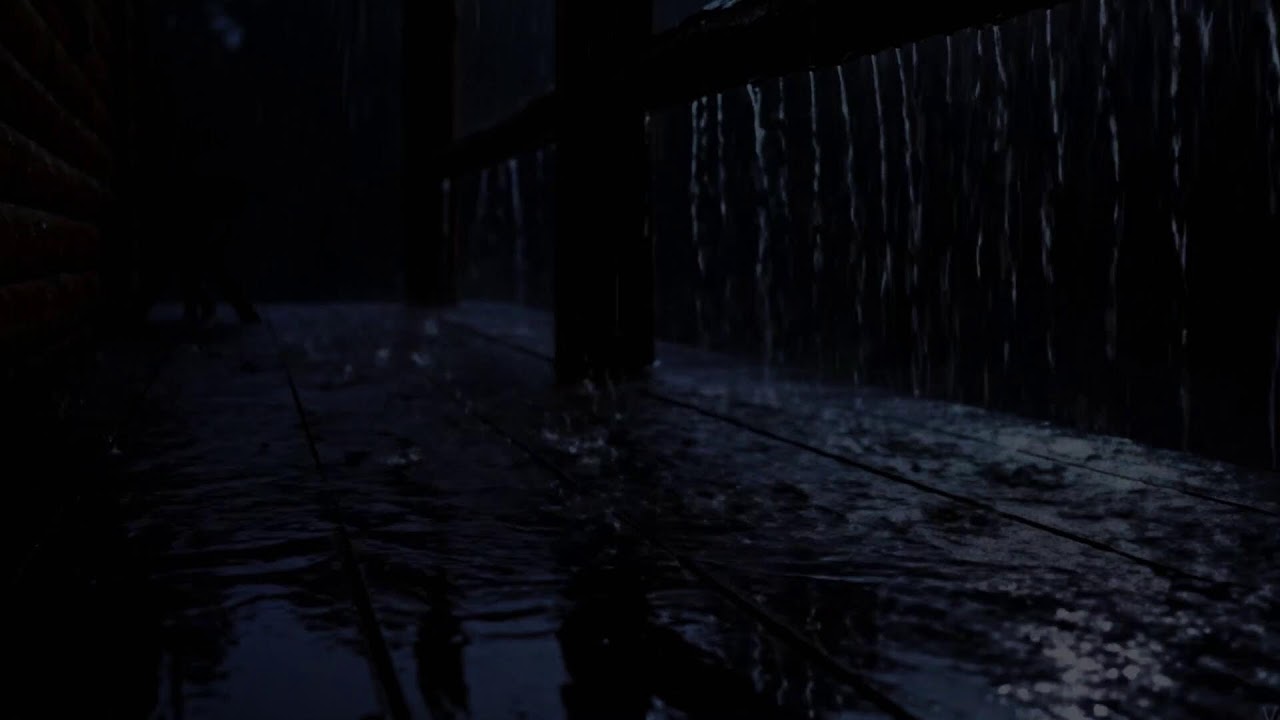 🔴 Cozy but Dark Cabin Rain 🌧️ Deep Rest (No Thunder)