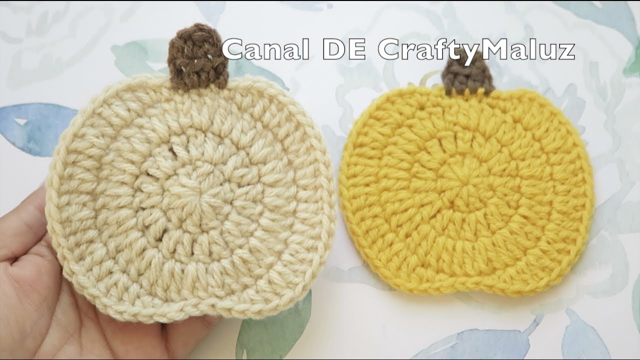 CROCHET TUTORIAL 🎃 Calabaza a crochet Amigurumi tutorial calabaza portavasos