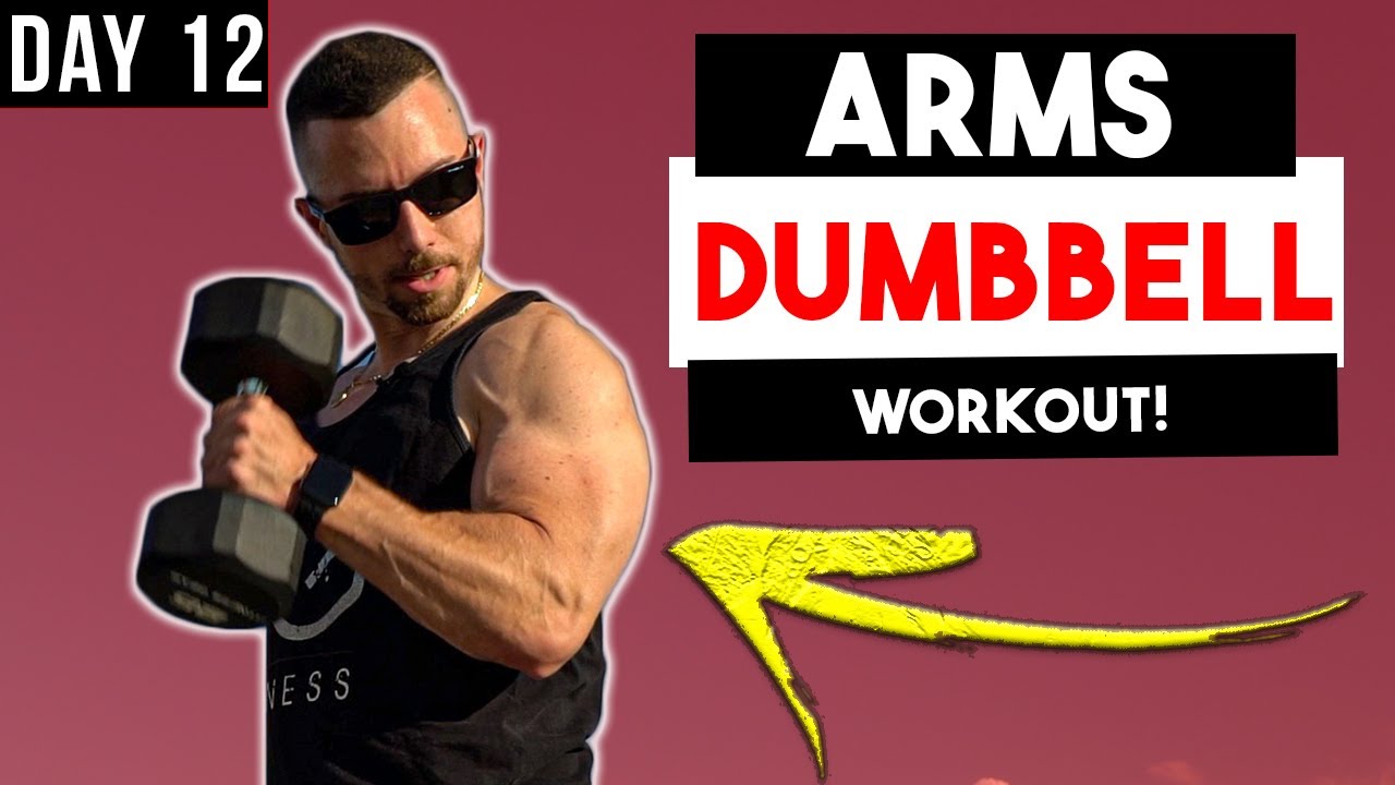 13 Minute Dumbbell Only Arm Workout to Build Muscle at Home