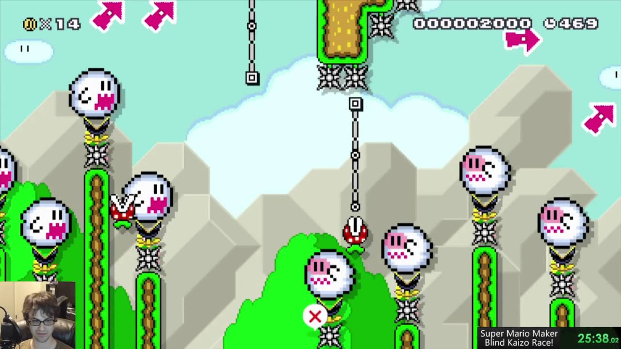 Super Mario Maker - Blind Kaizo Race #1