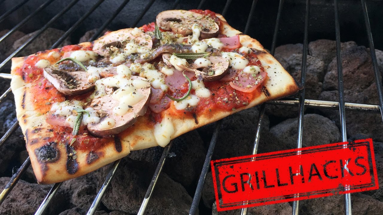 Pizza backen auf dem Grill | BBQ Pizza ohne Pizzastein