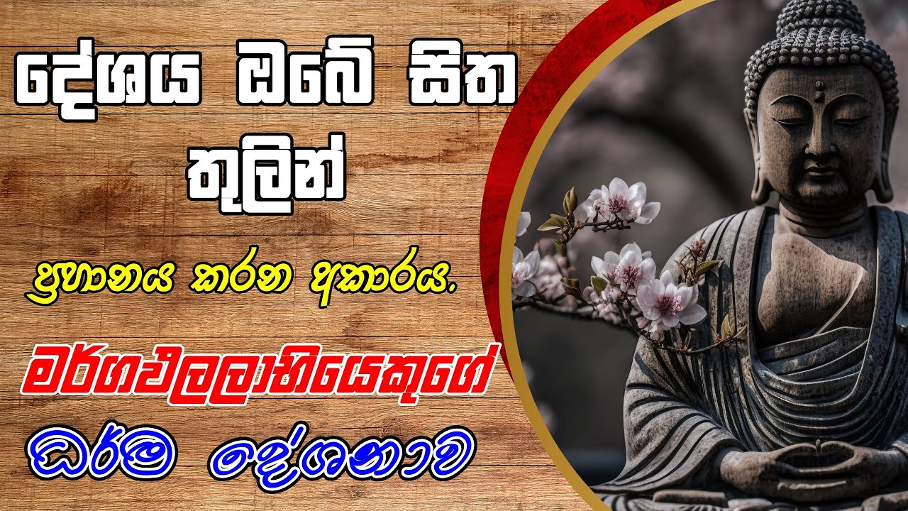 දේශය ඔබේ සිතෙන් ප්‍රහාණයකරන ආකාරය. #darmaya #budubanasinhala