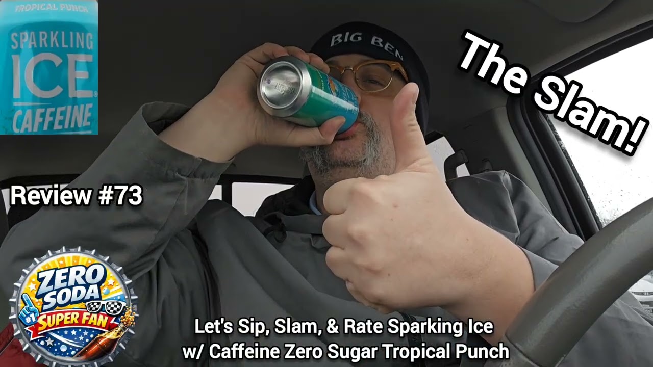Zero Soda Super Fan Reviews #sparklingice with Caffeine Tropical Punch  #foodreview #zerosoda