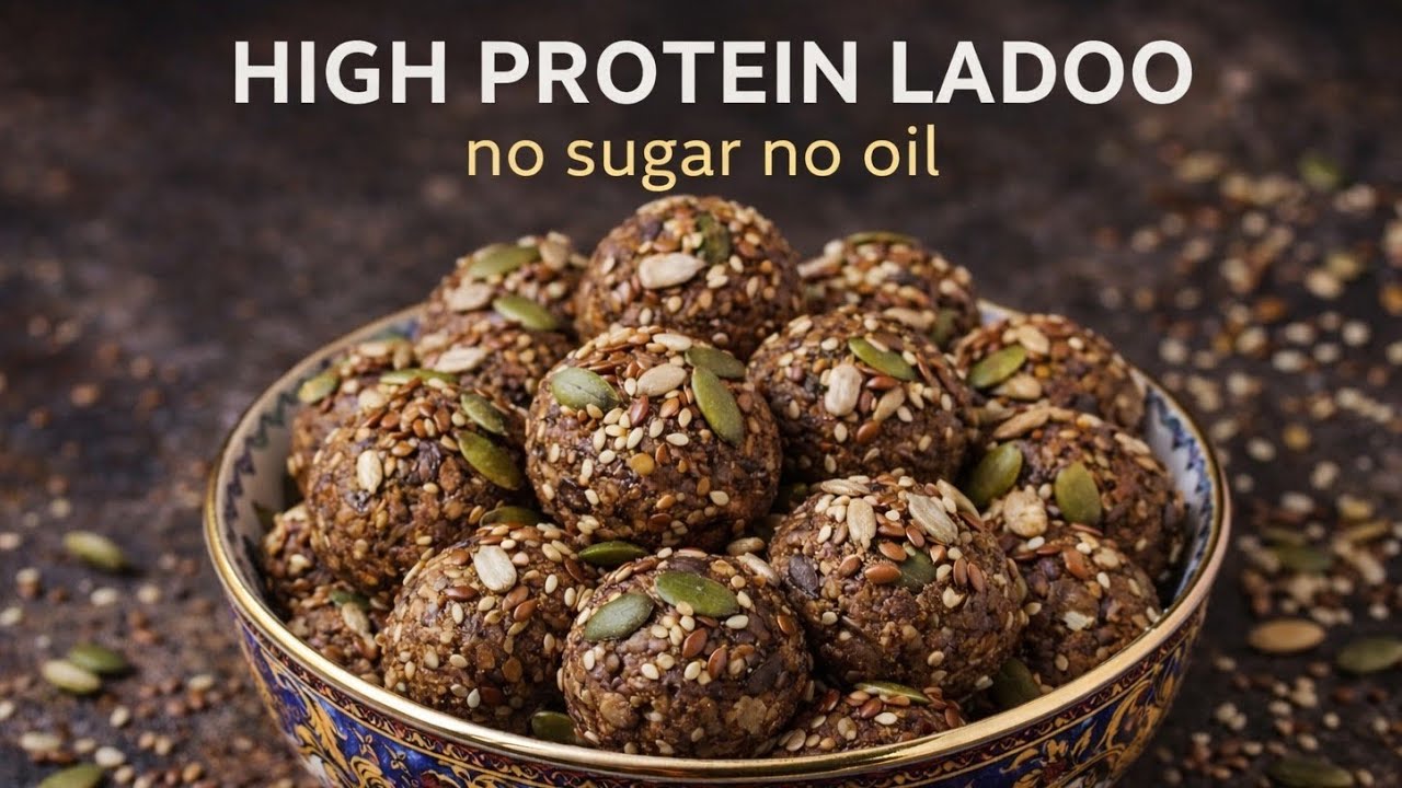 High Protein Energy Ladoo 😋 | No Sugar • No Oil • Healthy Snack