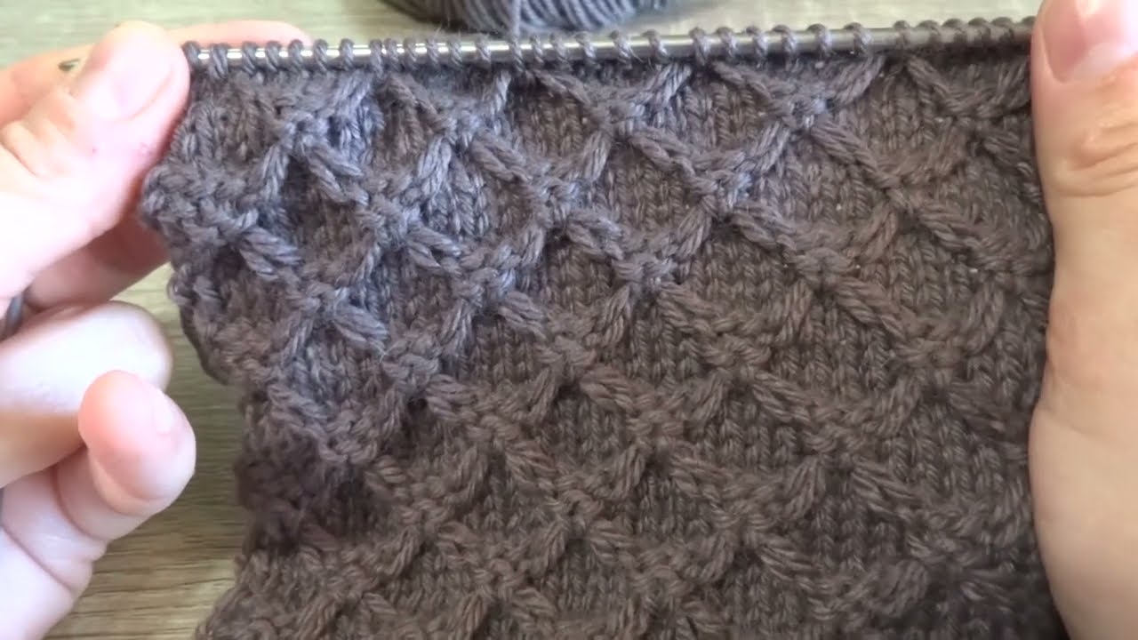 ПРЕКРАСНА РЕЛЕФНА ПЛЕТКА! Нов вариант на Пчелно гнездо! ❤️ PRECIOSO PUNTO CON RELIEVE fácil y rápido