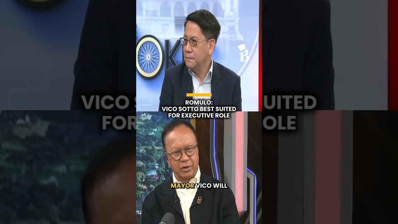 Romulo: Vico Sotto best suited for executive role