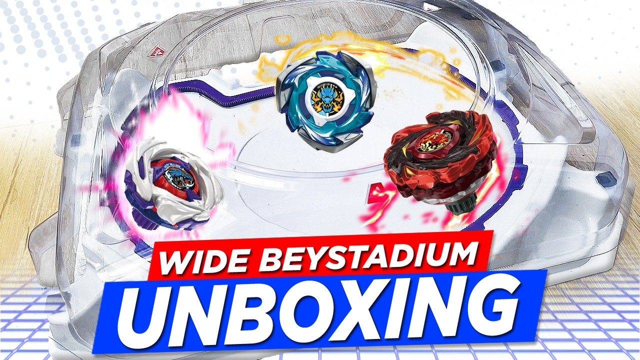 O BEYSTADIUM TRIPLO é PURO CAOS... | Unboxing BX-32 Wide Xtreme Beystadium Takara Tomy BEYBLADE X