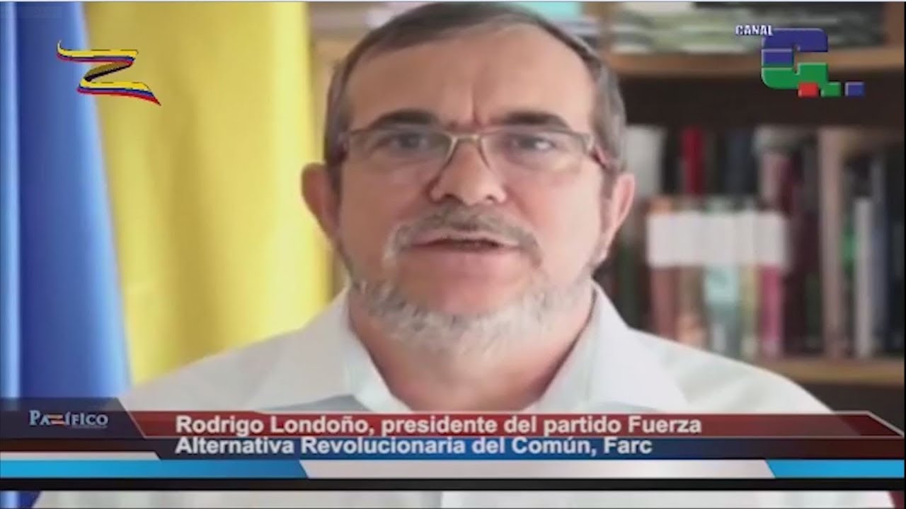 Timole&oacute;n Jim&eacute;nez, presidente de la Fuerza Alternativa Revolucionaria del Com&uacute;n, Farc