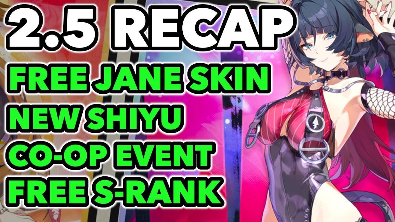 FREE JANE SKIN! CO-OP EVENT! SPECIAL RERUN BANNER! AND MORE - Zenless Zone Zero 2.5 livestream recap