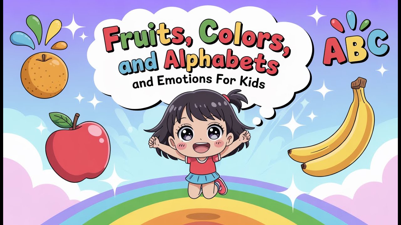 Learn Fruits, Colors, ABCs and Emotions For Kids | Fun Learning for Toddlers | Learn with Miss Melon