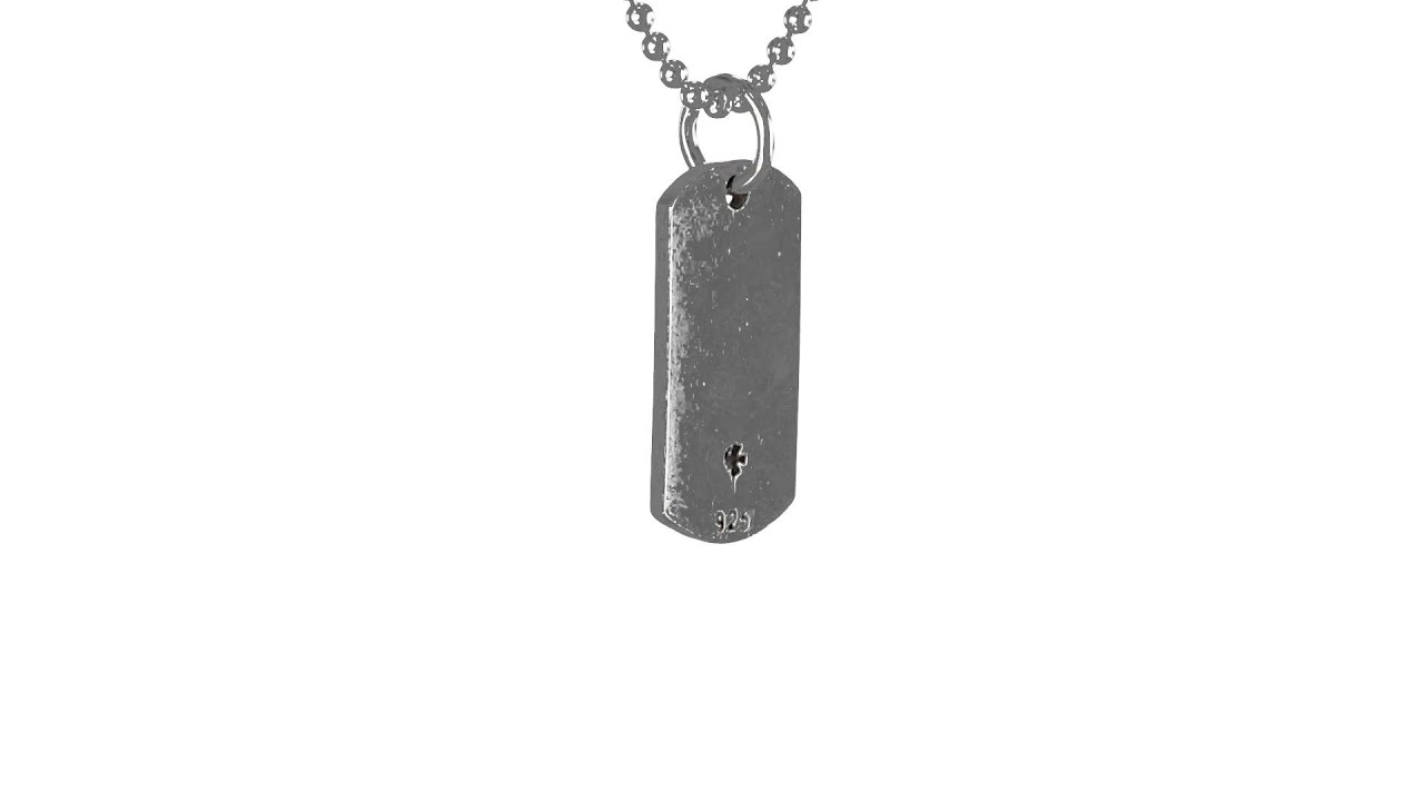 Dogeared I Am Happy Large Dogtag Necklace SKU:#8431624