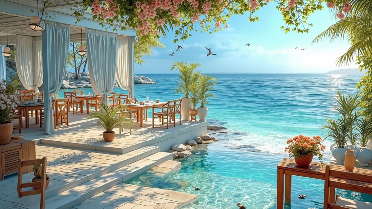 Relaxing Bossa Nova Music for Seaside Cafe ~ Расслабляющие фоновые звуки джазовой гитары