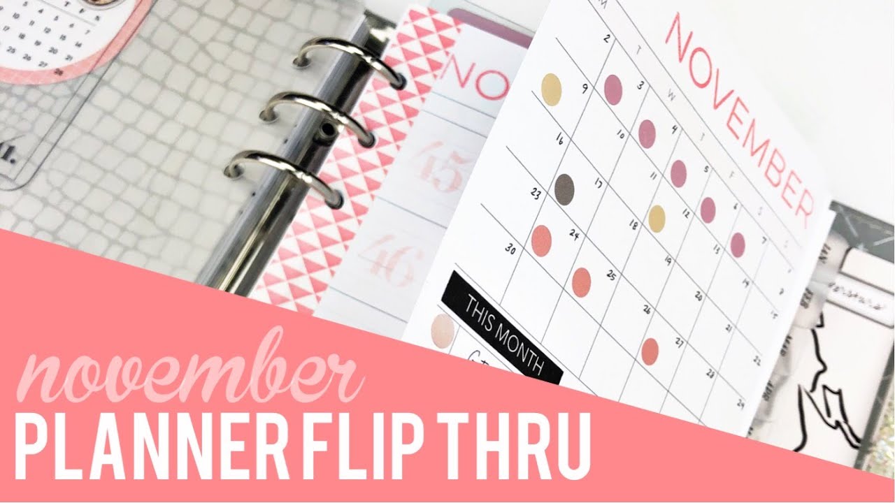 personal wide rings | planner flip through | Kikki K B6 | NOV 2020