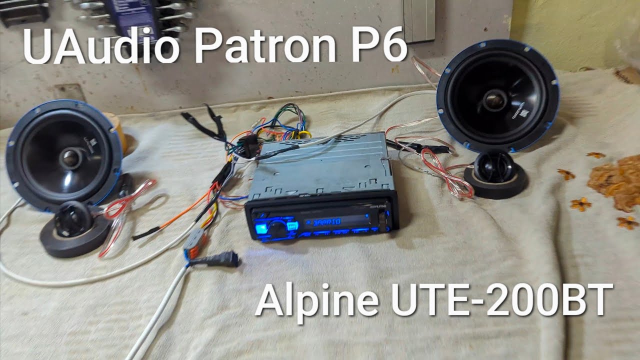 Распаковка UAudio Patron P6 и запуск от Alpine UTE-200BT