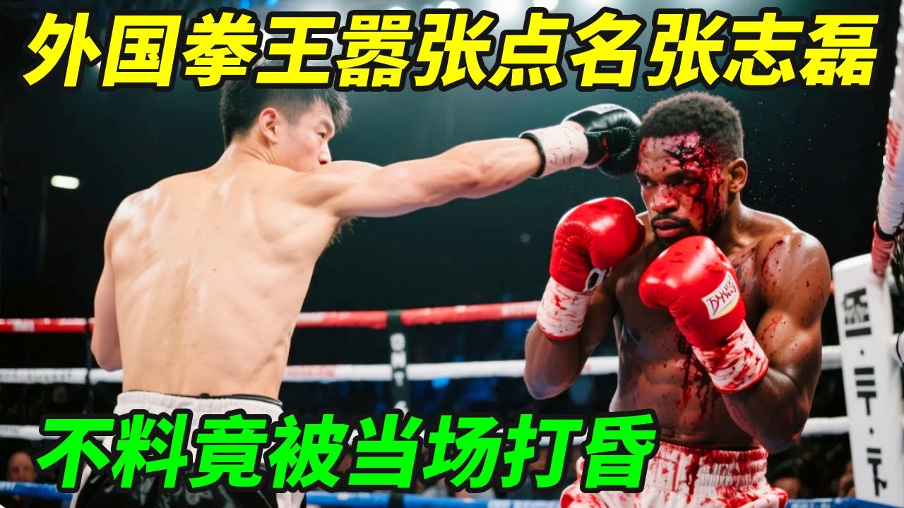 外国拳王嚣张点名张志磊，不料竟被当场打昏，连肋骨都断了六根！【小野格斗解说】